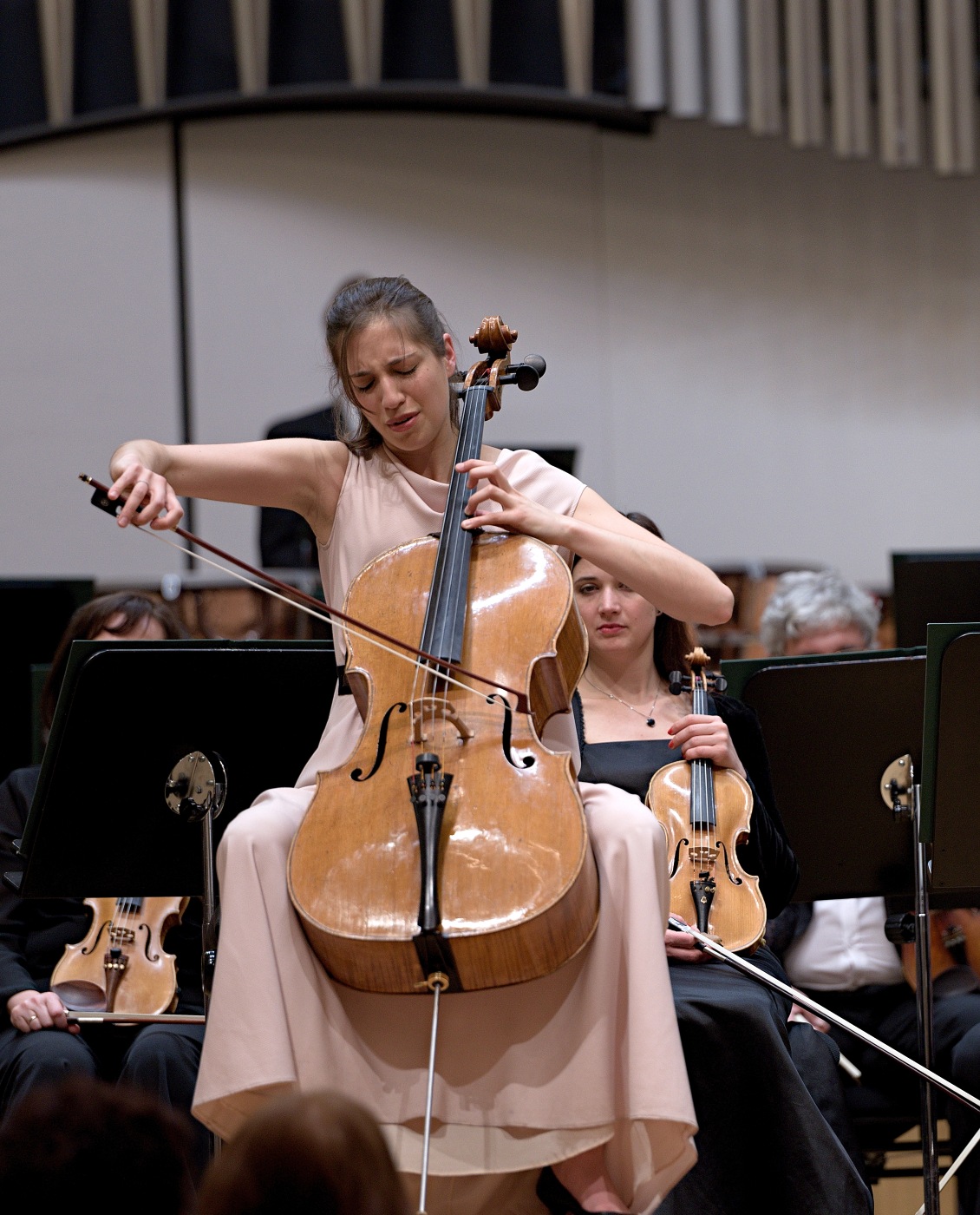 21.04.2016 Slovenská filharmónia; Camille Thomas, Aziz Shokhakimov © Jan Lukas