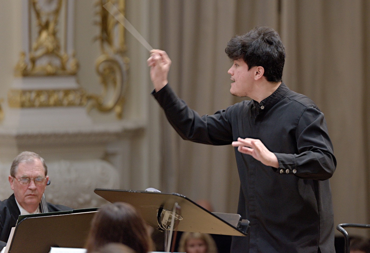 21.04.2016 Slovenská filharmónia; Camille Thomas, Aziz Shokhakimov © Jan Lukas