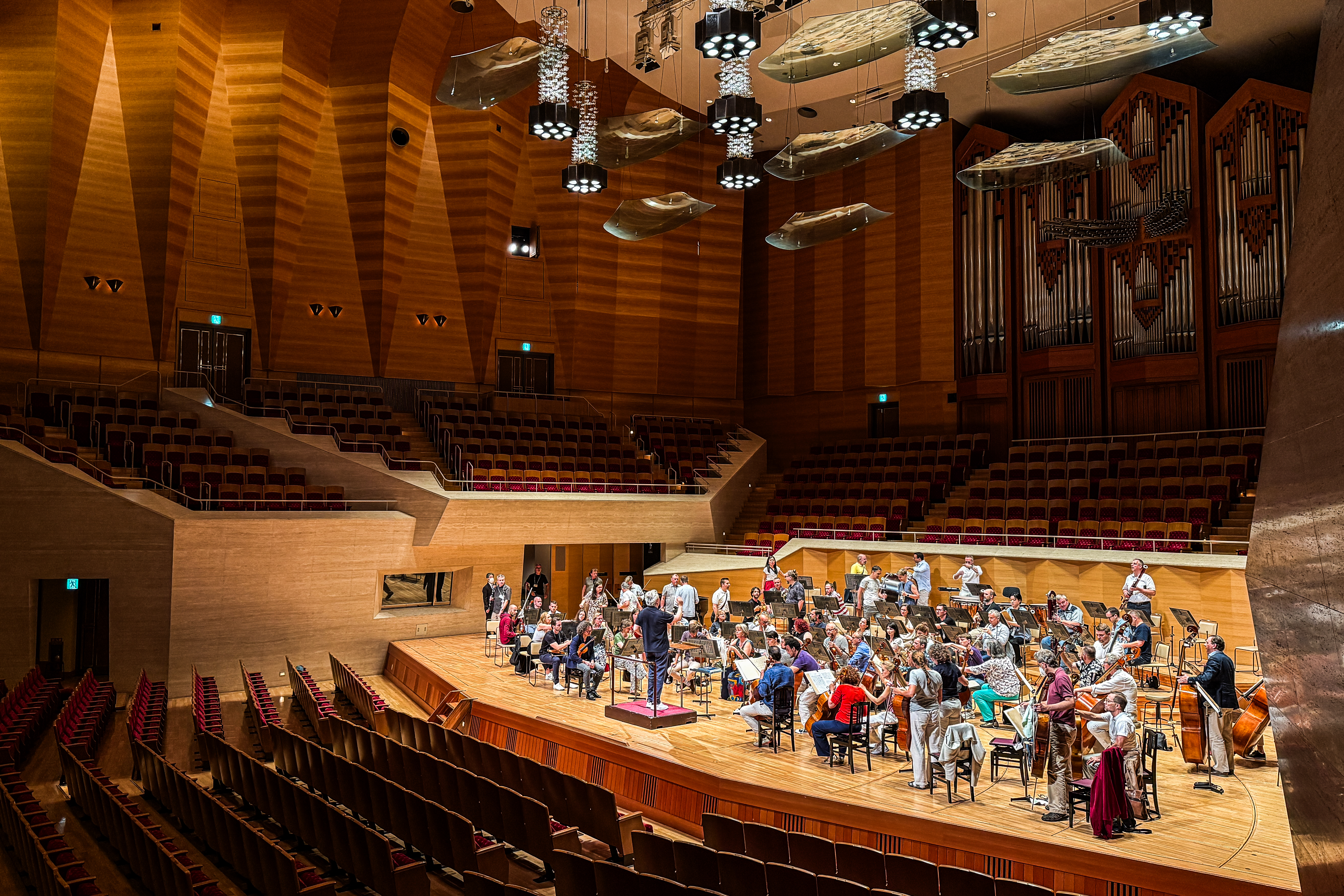 skúška orchestra SF v Japonsku, zväčšiť fotografiu