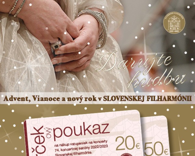 DARČEKový poukaz Slovenskej filharmónie - Darcekovy poukaz SF vianoce 2022 1200x1200 