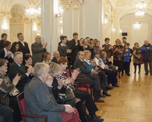 Beseda s umelcami  - v piatok 10. apríla po koncerte - SF Alexander Rahbari Tianwa Yang © Photo A. Trizuljak 